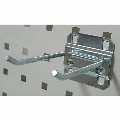 GRAINGER 6YB96 G0538 Double Rod Pegboard Hook 3 1/2 in L PK5