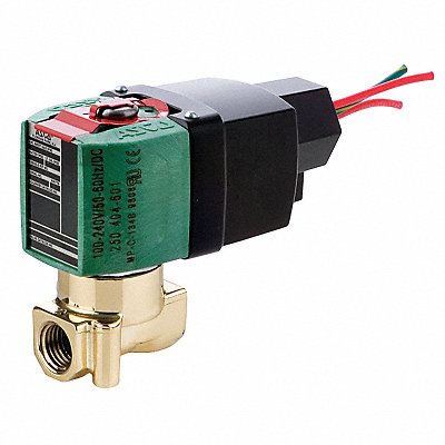 REDHAT 8262R202 Solenoid Valve Brass NC Air Inert Gas