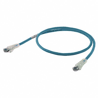 HUBBELL PREMISE WIRING HC6B10 Patch Cord Cat 6 Clear Boot Blue 10 ft.