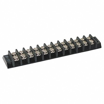 GRAINGER 6ZEG1 Terminal Strip 15 A 22 AWG 14 AWG