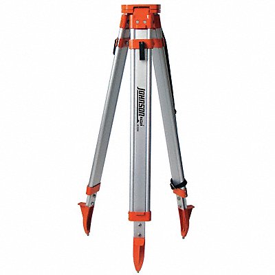 JOHNSON LEVEL 406335 Tripod 5/8-11 48 to 60 In L Aluminum