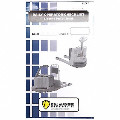 IDEAL WAREHOUSE INNOVATIONS INC. 701078CP Replacement Checklist Book 1 3/8 W PK5