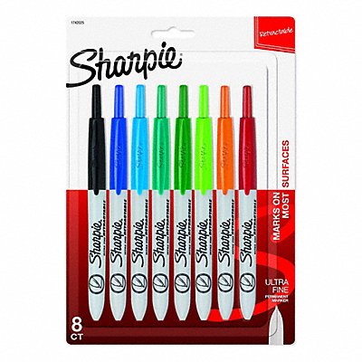 SHARPIE 1742025 Permanent Marker Set Assorted PK8