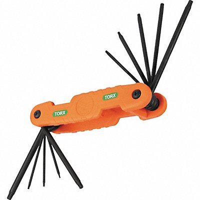 KLEIN TOOLS 70550T Hex Key Set Pro Folding Torx 10-Key