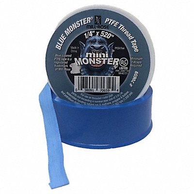 BLUE MONSTER 70659 Blue Monster PTFE Thread Seal Tape 1/4 W