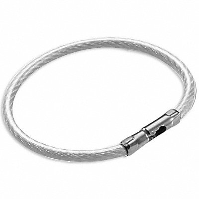 LUCKY LINE PRODUCTS 7111005 Flex-O-Loc Key Ring Clear PK5