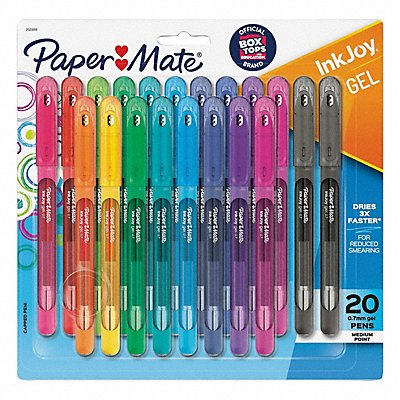 PAPER MATE 2023018 Pen Set Assorted Non-Erasable Gel PK20