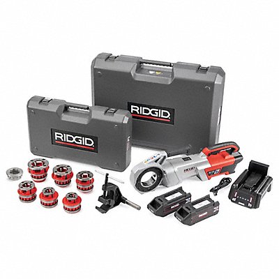 RIDGID 72023 Cordless Pipe Threader Kit 12R 4 Ah 60 V