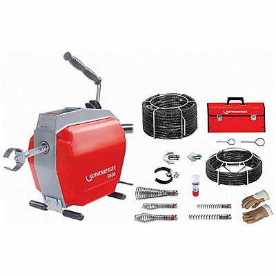 ROTHENBERGER 72676 Sctnal Drain Cleaning Machine 7/8 in Cable D