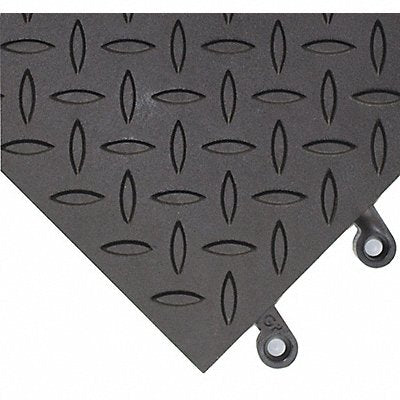 WEARWELL 59978X18X18BKCS10 Interlocking Antifatigue Mat 18 L PK10