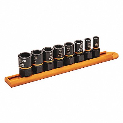 GEARWRENCH 84782 Impact Socket Set Steel Black Oxide 1/4 to 16 mm