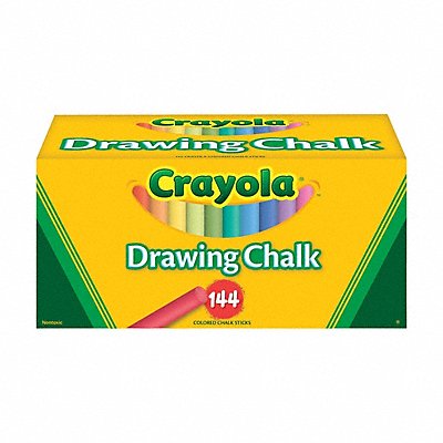 CRAYOLA 510400 Drawing Chalk Erasable 3/8 PK144