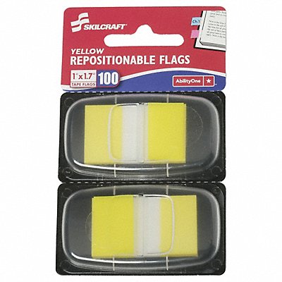 SKILCRAFT 7510010000000 Self-Stick Flag 1x1.75 Yellow