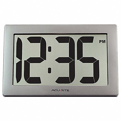 GRAINGER 75102M Digital Wall Clock w/Intellitime