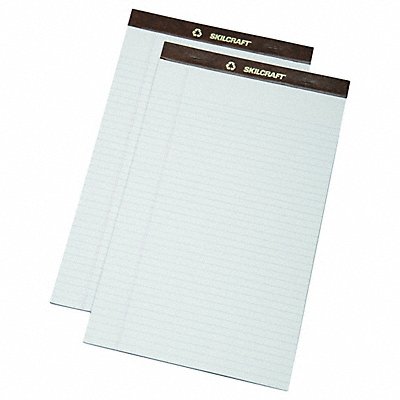 SKILCRAFT 7530010000000 Pad Legal Rule White 8-1/2 X 14