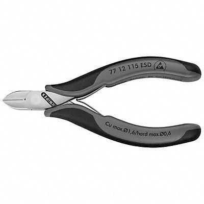 KNIPEX 7712115ESD Diagonal Cutting Plier 4-1/2 L