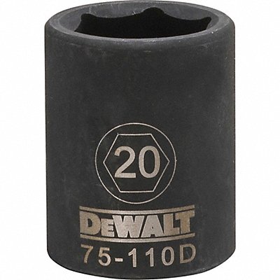 DEWALT DWMT75110OSP Drive Impact Socket 6PT 1/2in 20 mm