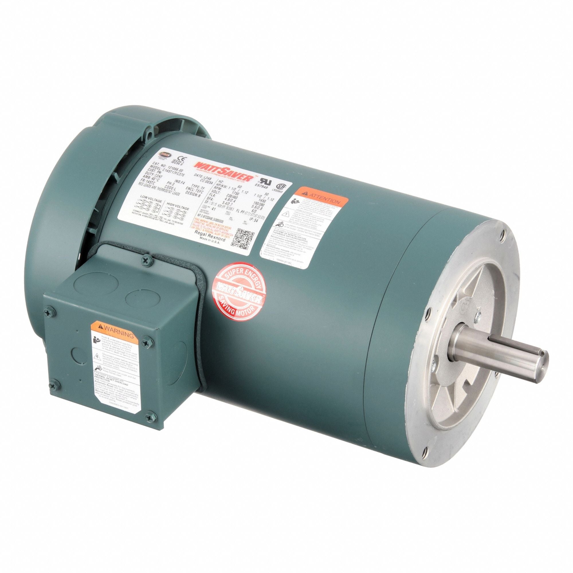 MARATHON MOTORS 12106600 Motor General Application 3 Phase 1.5 HP