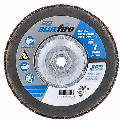 NORTON 77696090092 Flap Disc Zirconia Alumina 7 dia