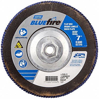 NORTON 77696090094 Flap Disc Zirconia Alumina 7 dia
