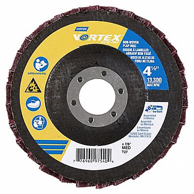 NORTON 77696097540 Flap Disc Aluminum Oxide 4 1/2 dia