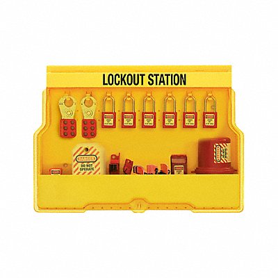 MASTER LOCK S1850E410PRE Station w/Electrical Lockouts Plastic