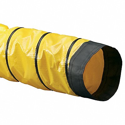 FLEXAUST CO. INC. 4102000015 Ducting Hose 15 ft L Black/Yellow