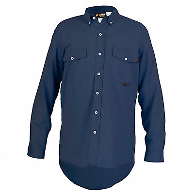 MCR SAFETY S1NXLT FR L Sleeve Shirt 8.7 cal/sq cm Nav Blue