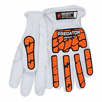 PREDATOR PD43612L Cut/Impact Resistant Glove A9 L White PR