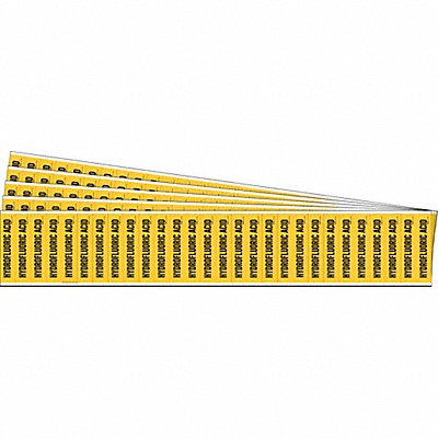 BRADY 91939PK Pipe Marker Black Hydrofluoric Acid PK5