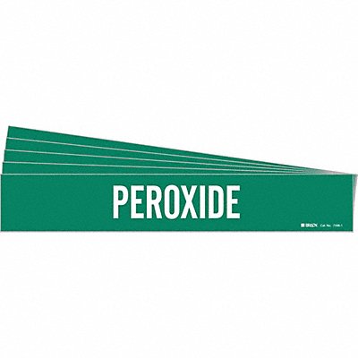 BRADY 73981PK Pipe Marker Adhesive White Peroxide PK5