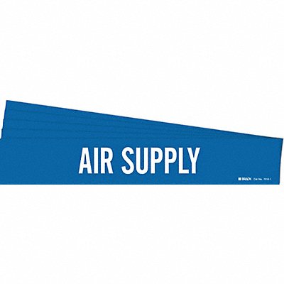 BRADY 70101PK Pipe Marker White Air Supply PK5