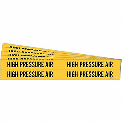 BRADY 71354PK Pipe Marker Black High Pressure Air PK5