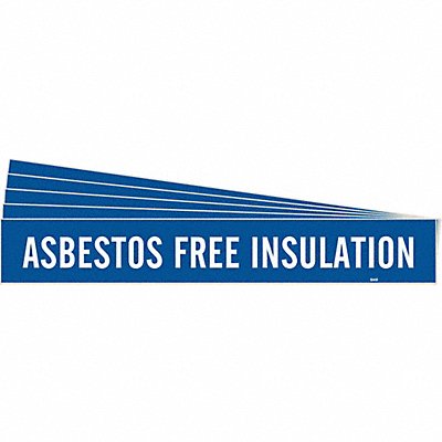 BRADY 70181PK Pipe Marker Asbestos Free Insulation PK5