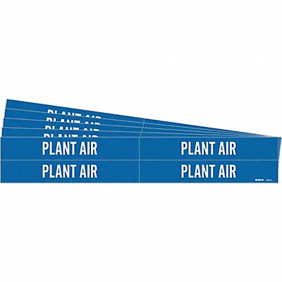 BRADY 73994PK Pipe Marker Adhesive White Plant Air PK5