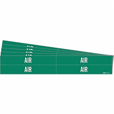 BRADY 70074PK Pipe Marker Adhesive White Air PK5