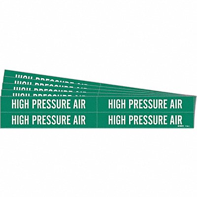 BRADY 71364PK Pipe Marker White High Pressure Air PK5