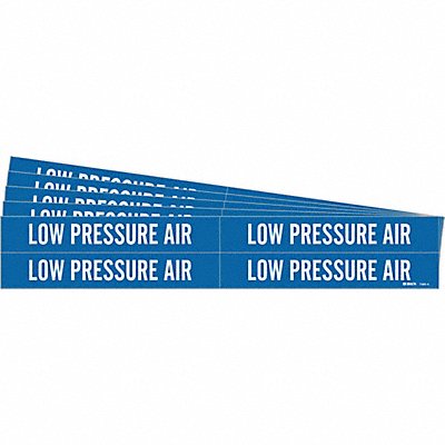 BRADY 73854PK Pipe Marker White Low Pressure Air PK5
