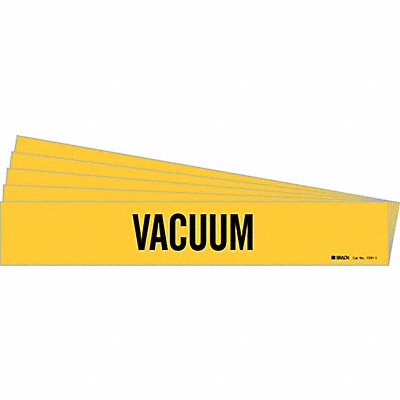 BRADY 72911PK Pipe Marker Adhesive Black Vacuum PK5