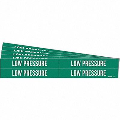 BRADY 71734PK Pipe Marker White Low Pressure PK5