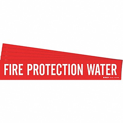 BRADY 71101HVPK Pipe Marker Fire Protection Water PK5