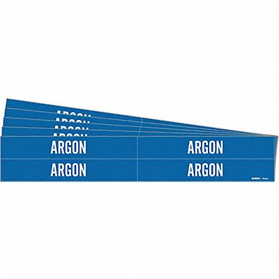 BRADY 70164PK Pipe Marker Adhesive White Argon PK5