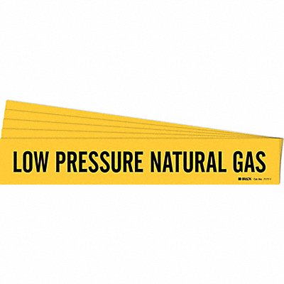 BRADY 71771PK Pipe Marker Low Pressure Natural Gas PK5