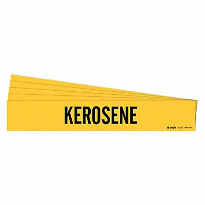 BRADY 71691HVPK Pipe Marker Adhesive Black Kerosene PK5