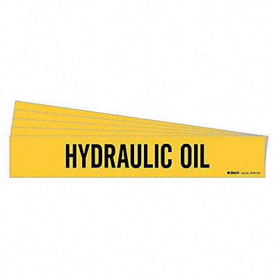 BRADY 87901HVPK Pipe Marker Black Hydraulic Oil PK5