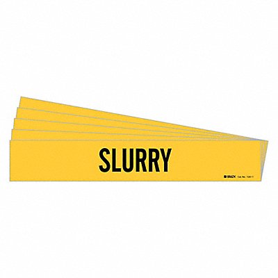 BRADY 72611PK Pipe Marker Adhesive Black Slurry PK5