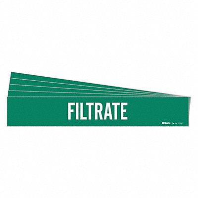 BRADY 73551PK Pipe Marker Adhesive White Filtrate PK5