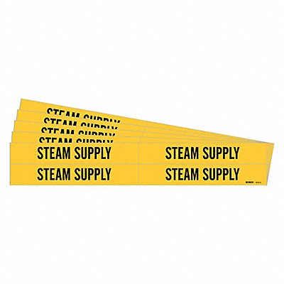 BRADY 72724PK Pipe Marker Steam Supply PK5