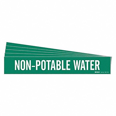 BRADY 73971HVPK Pipe Marker Non-Potable Water PK5