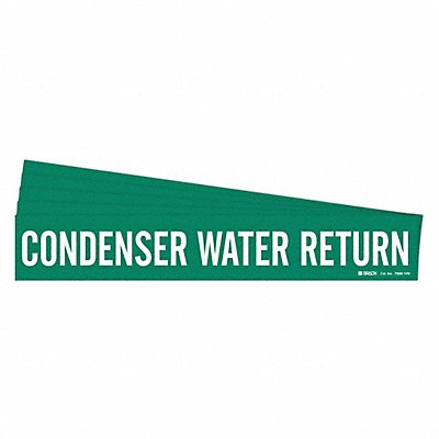 BRADY 70681HVPK Pipe Marker Condenser Water Return PK5